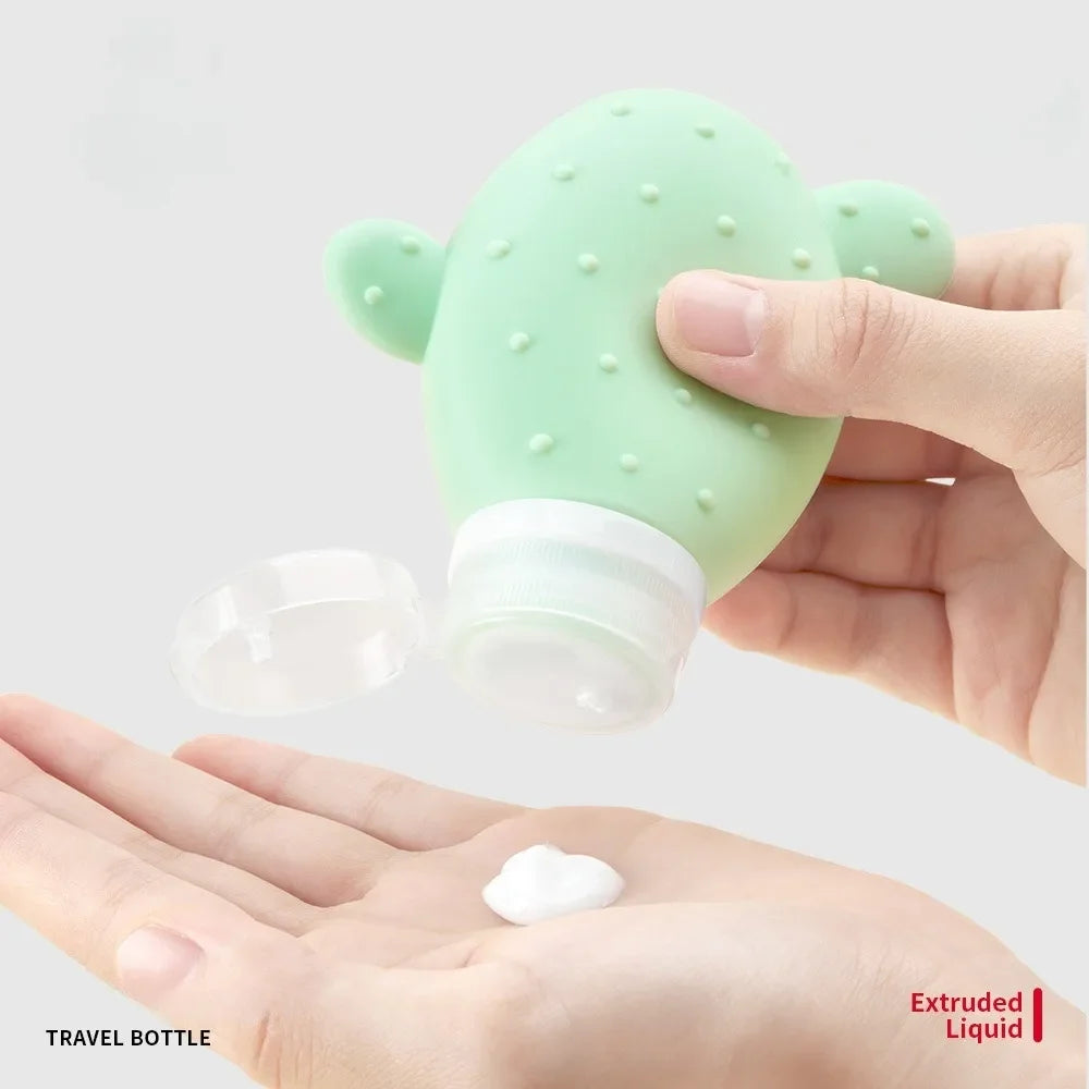 Silicone Travel Bottle Leakproof Refillable Squeeze Tube 90mL Travel Squeeze Bottle Qme