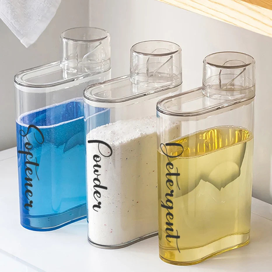 Clear Laundry Detergent Dispenser Bottle – Sealed Storage Tank Laundry Dispenser Bottle Qme