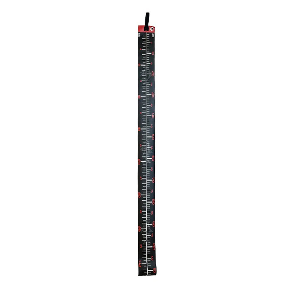 Portable Carp Fishing Measuring Tape – 110cm Waterproof PVC Fishing Measuring Tape Qme red
