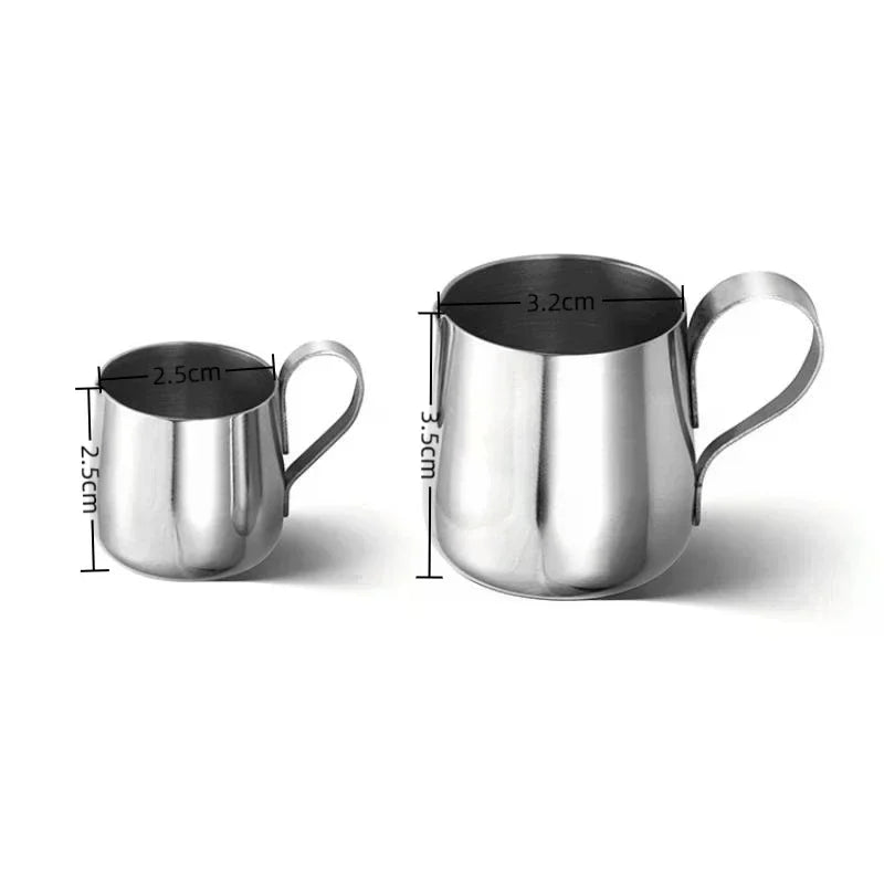 Mini Stainless Steel Milk Frothing Jug – Latte Art Pitcher Milk Frothing Pitcher Qme