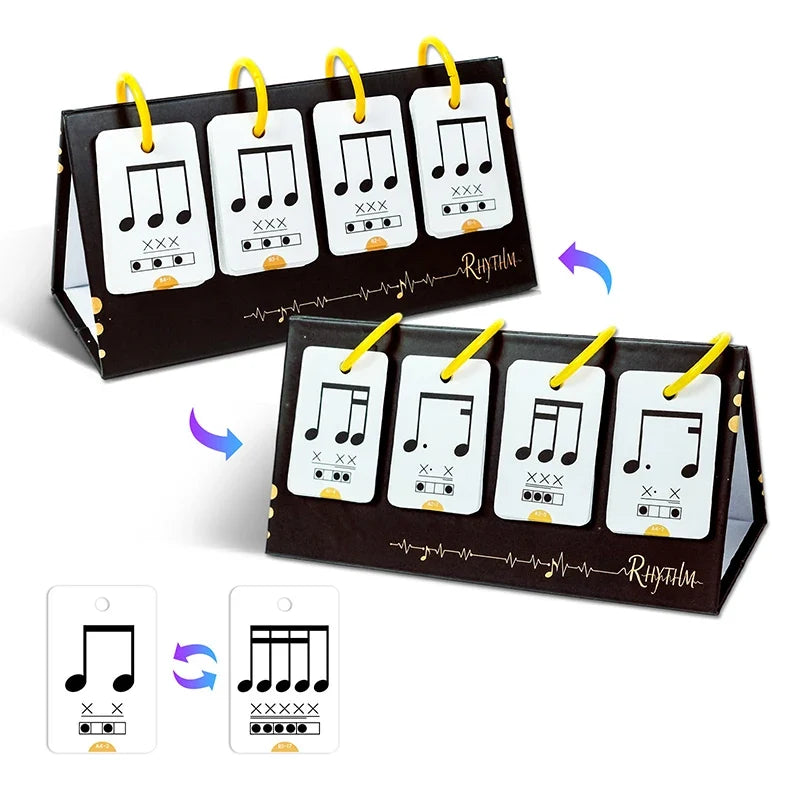 Music Learning Flashcards – Notes, Instruments & Rhythm (72 pcs) Music Learning Flashcards Qme