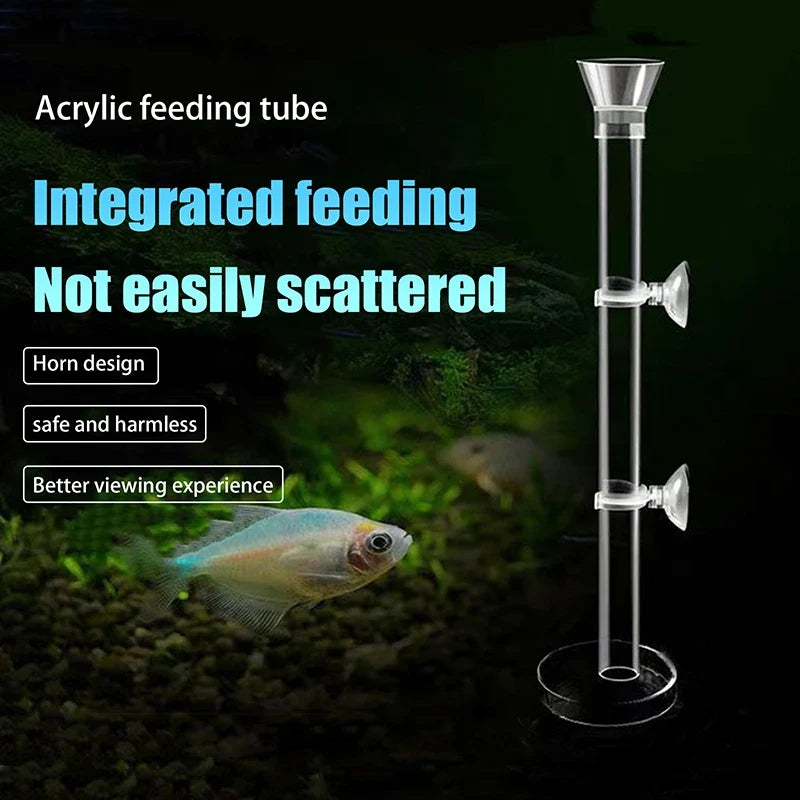 Aquarium Feeder Tube Dish – Shrimp & Snail Food Bowl Aquarium Feeder Dish Qme