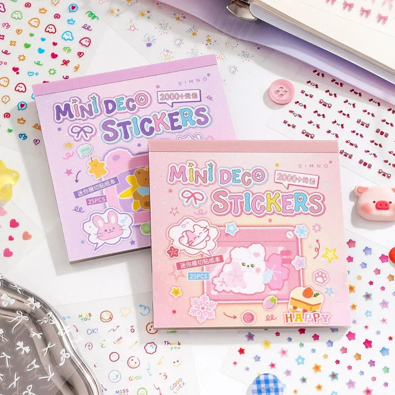 25-Sheet Die-Cut Nail Sticker Book – DIY Manicure & Craft Nail Art Stickers Qme
