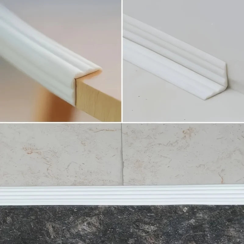 Self-Adhesive PVC Corner Protection Strip – Flexible Edge Guard Corner Edge Guard Qme