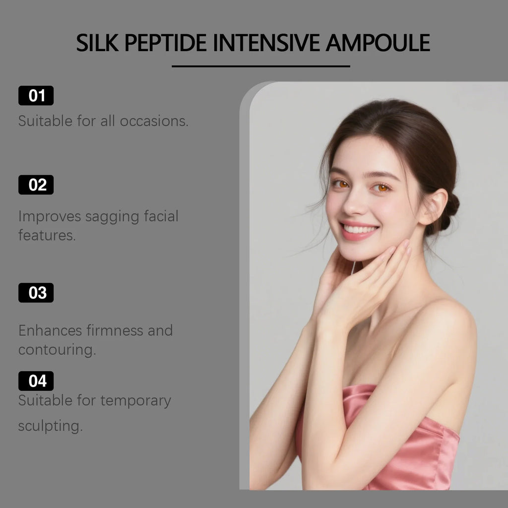Korean Silk Peptide Collagen Lifting Face Serum Ampoule 50ml Face Serum Qst
