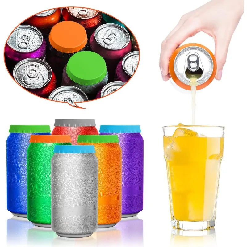 Silicone Can Lid – Leak-Proof Beer, Soda & Juice Can Cover Silicone Can Lid Qme
