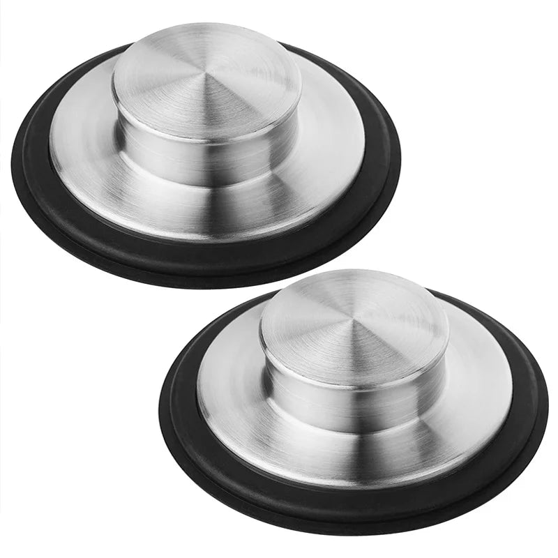 Kitchen Sink Drain Plug Cover for Garbage Disposal 3¾ Inch Sink Drain Plug Cover Qme 2pcs
