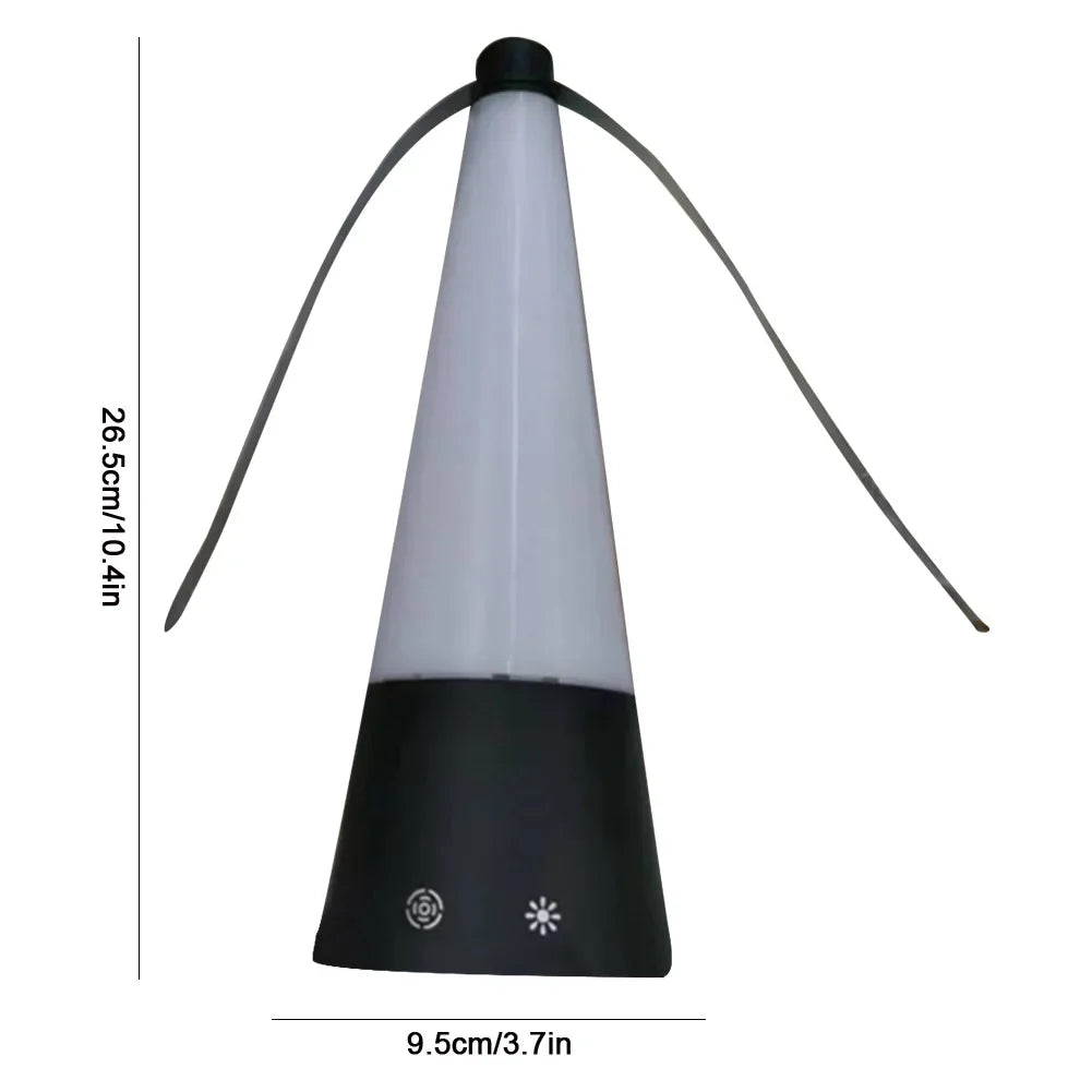 Holographic Blade Fly Deterrent Fan with LED Light | Table Top Fly Deterrent Fan Qme