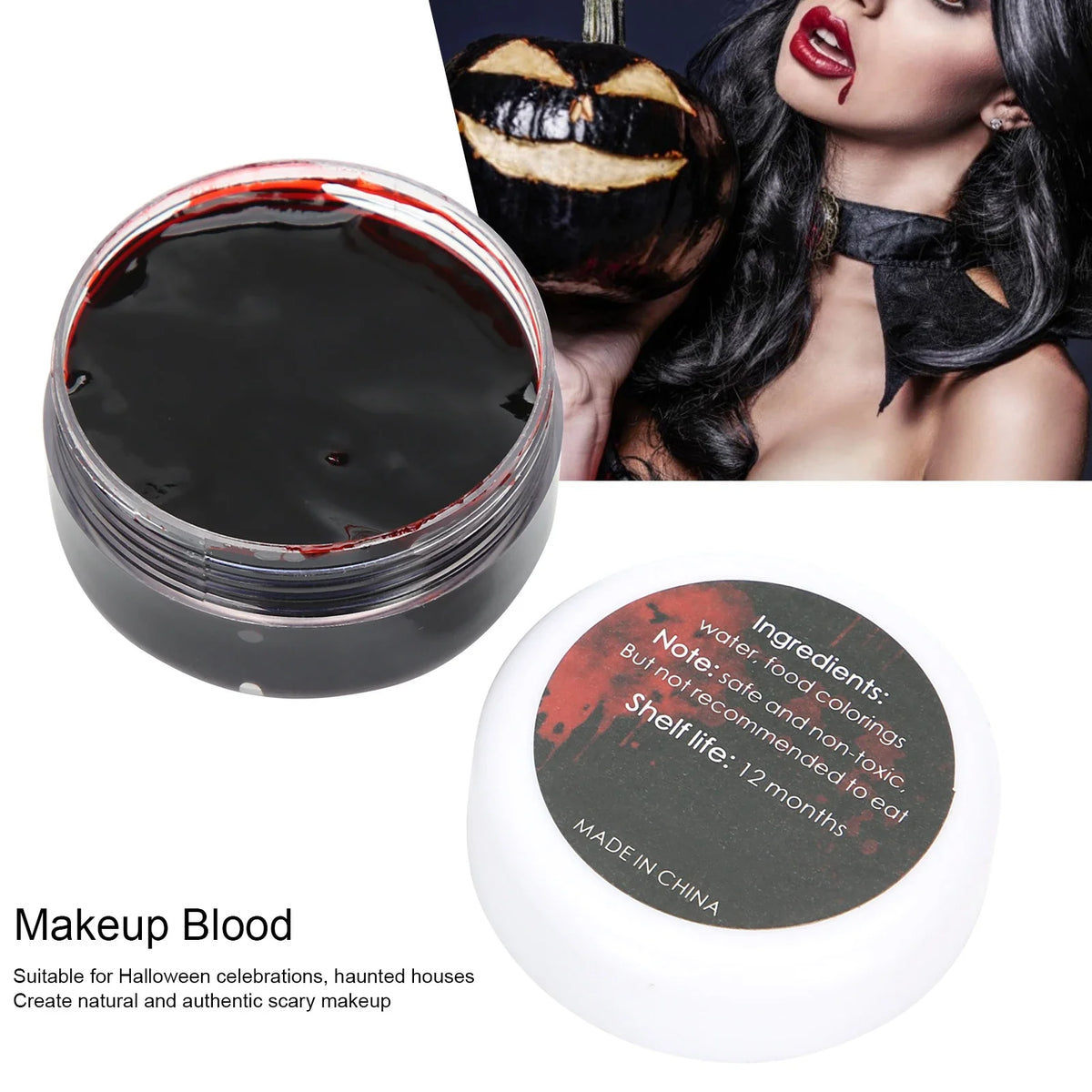 Fake Blood Halloween Special Effect Makeup – Costume & Stage Special Effect Makeup Qme