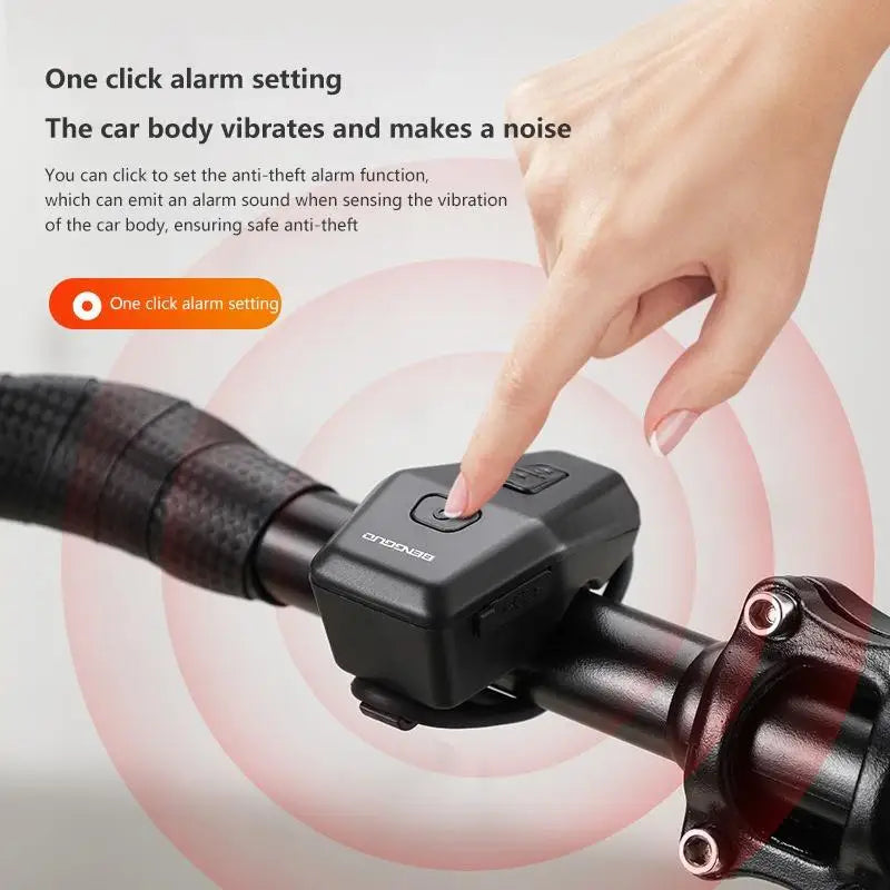 Electric Bike Bell Anti-Theft Alarm & Motorcycle Horn Bike Alarm Horn Qme