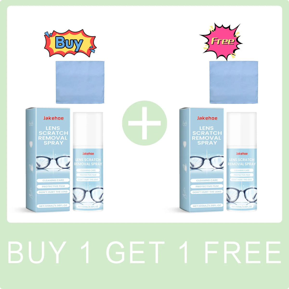 Eyeglass Cleaner Spray – Anti-Fog Lens Cleaner for Glasses Lens Cleaner Spray Qme Buy 1 Get 1 Free