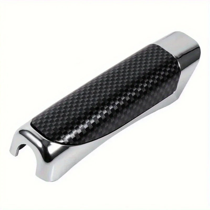 Universal Car Handbrake Cover – Wood & Carbon Fiber Style Handbrake Cover Qme black