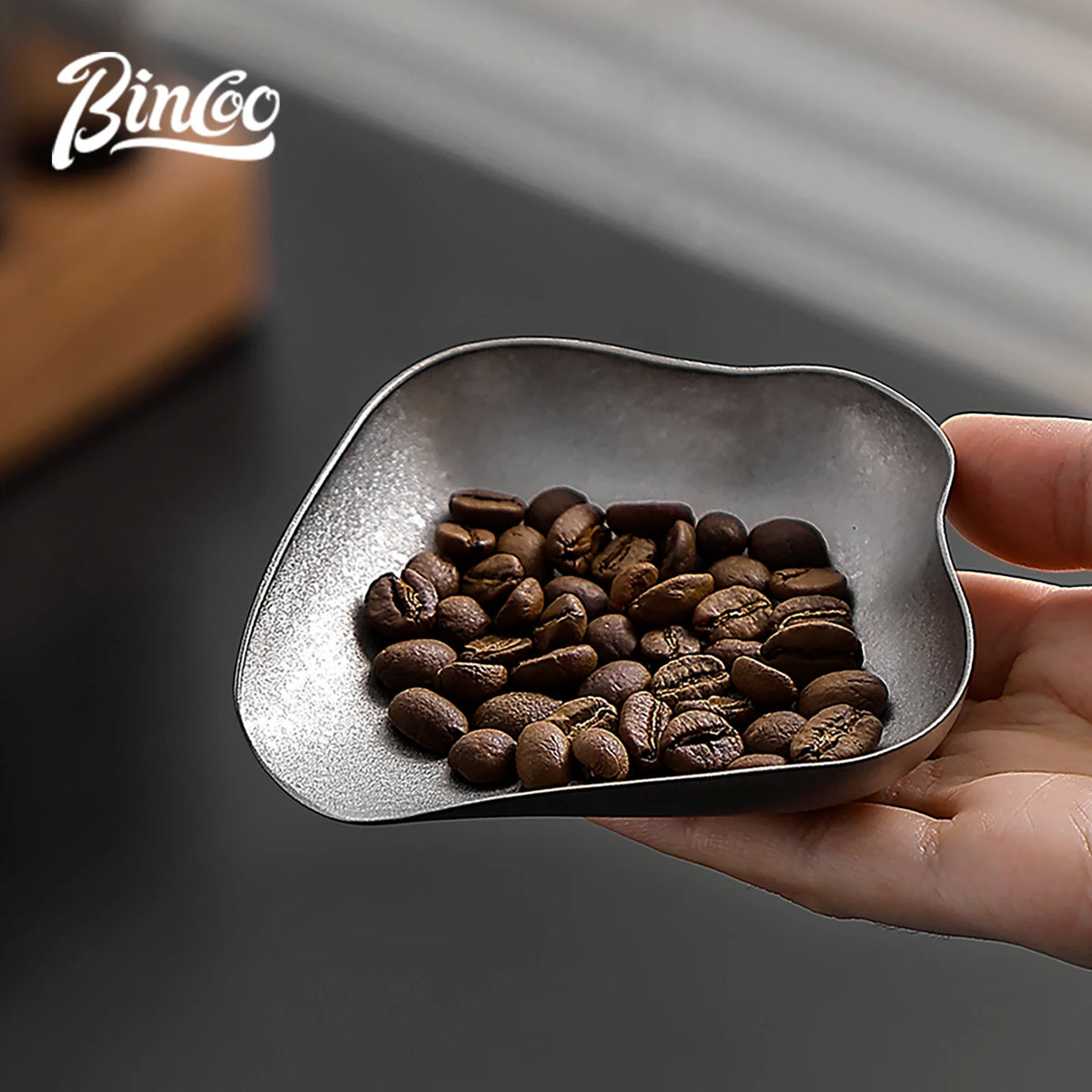 Bincoo Pure Titanium Dosing Disc – Coffee Bean Weighing Tray Coffee Dosing Tray Qst