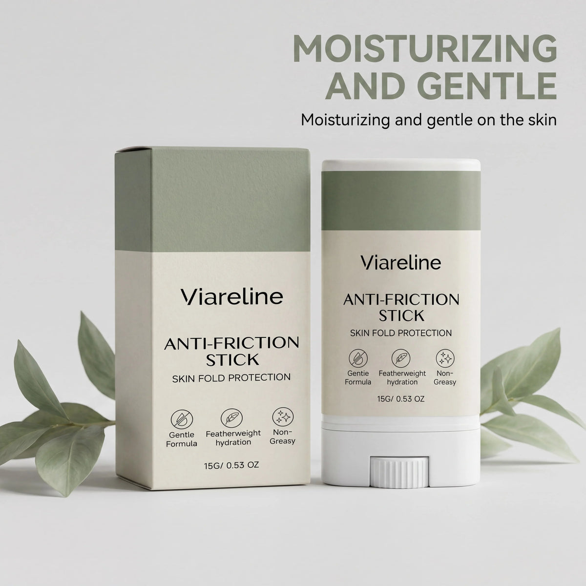 Viareline Anti-Friction Body Stick – Skin Protection 15g Body Care Stick Qst