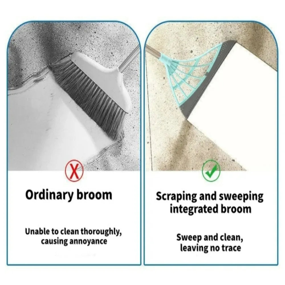 Silicone Floor Broom & Hair Squeegee – Anti-Stick Dust Remover Silicone Floor Broom Qme
