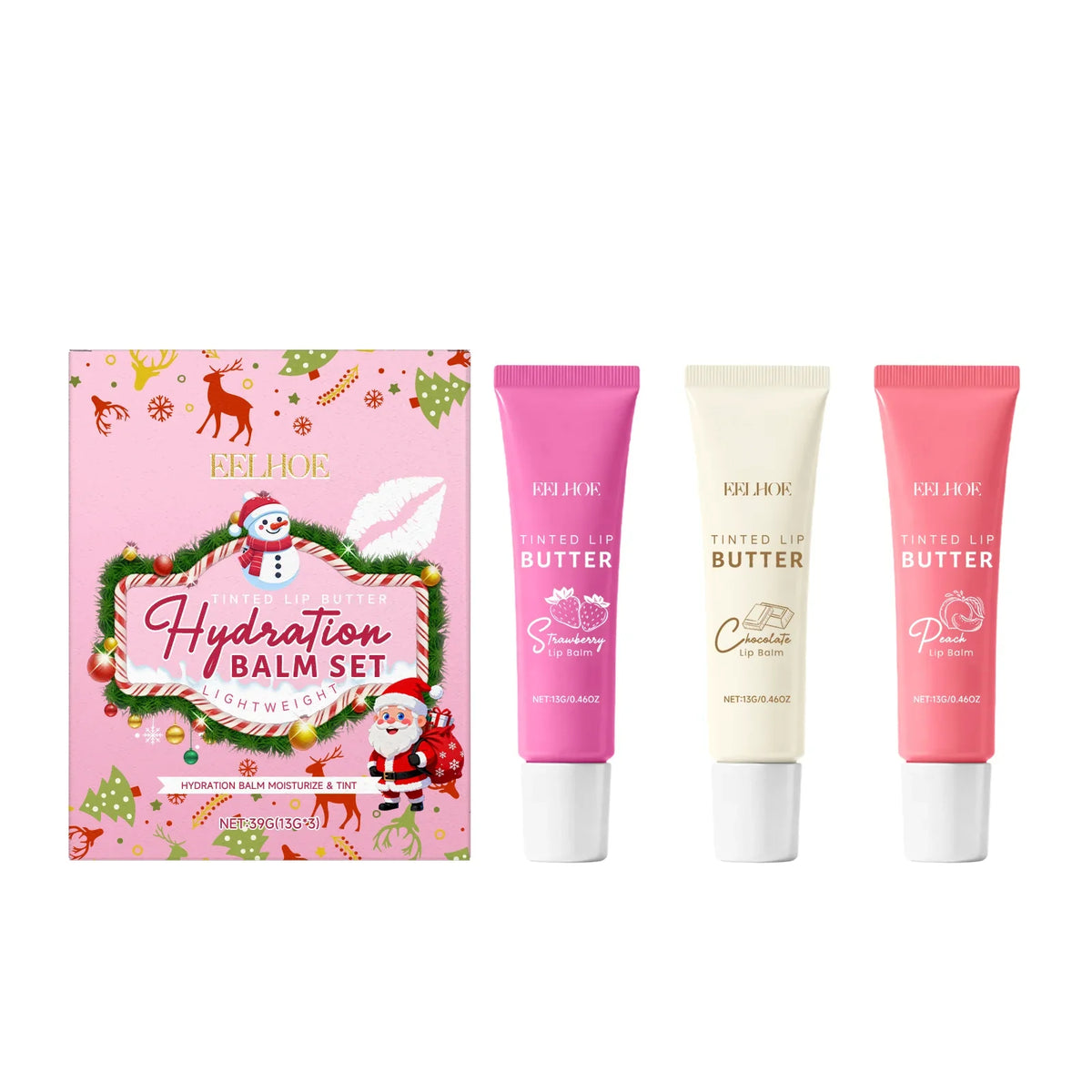 Tinted Lip Balm Set – Moisturizing, Nourishing & Anti-Chap Tinted Lip Balm Qme 1 Set