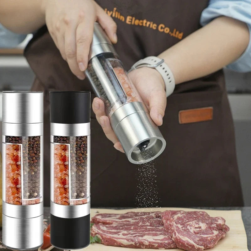 Manual Stainless Steel Salt & Pepper Grinder Mill – Adjustable Spice Grinder Mill Qme