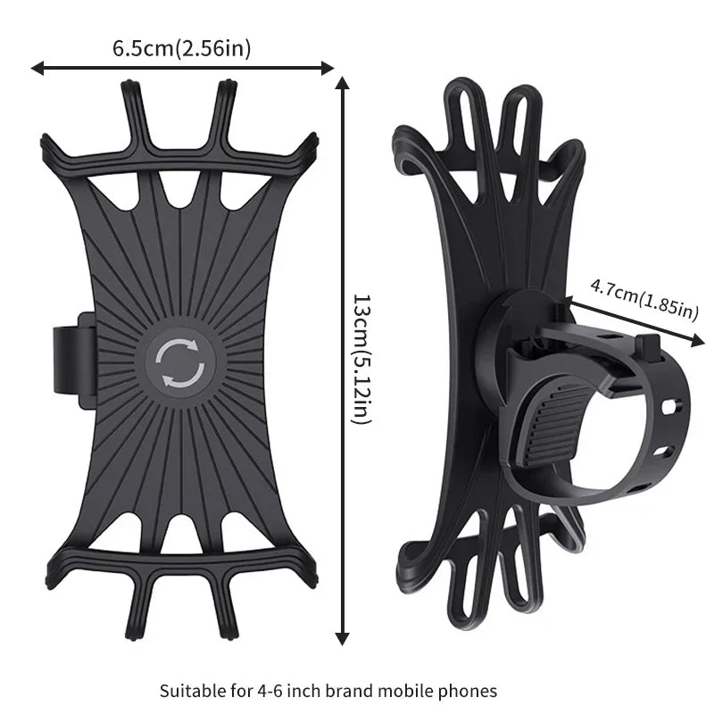 360° Rotatable Bike & Motorcycle Phone Holder | Universal Mount Bike Phone Mount Qme