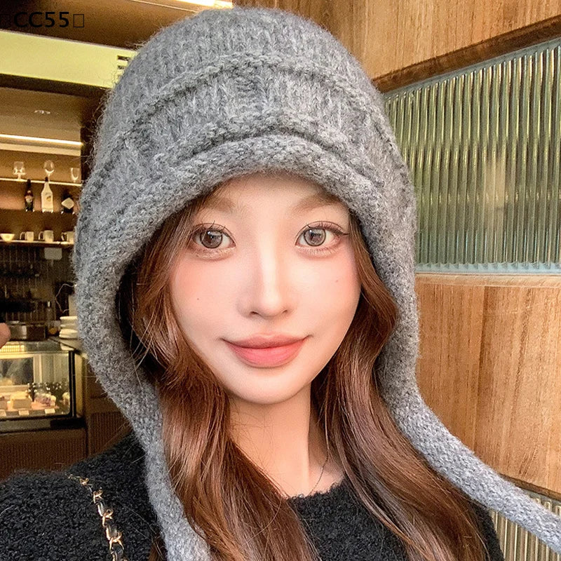 Women's Winter Knit Hat Scarf & Gloves Set – Fleece Lined Winter Accessories Set Qst
