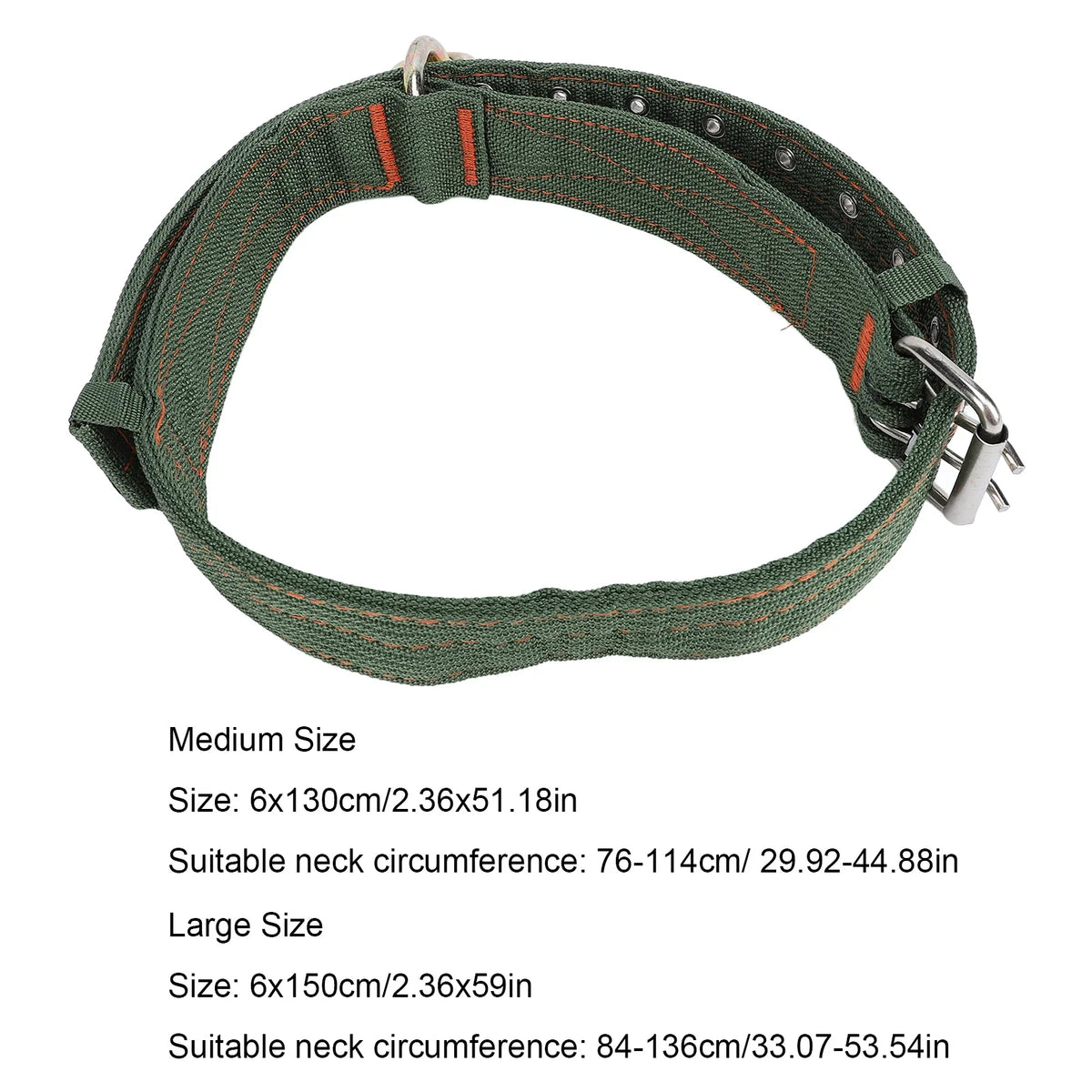 Heavy Duty Nylon Cattle Collar with Metal Buckle – 2 Sizes Livestock Collar Qme