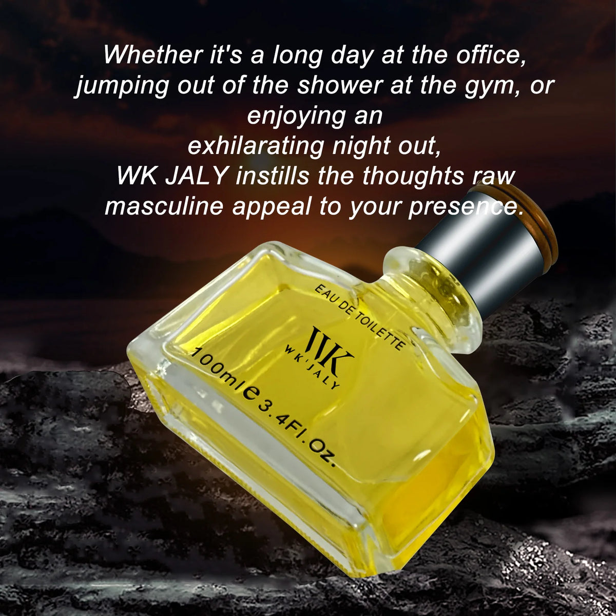 WK'JALY Men's Eau De Toilette Woody Aromatic Spray 100ml Men's Eau De Toilette Qst