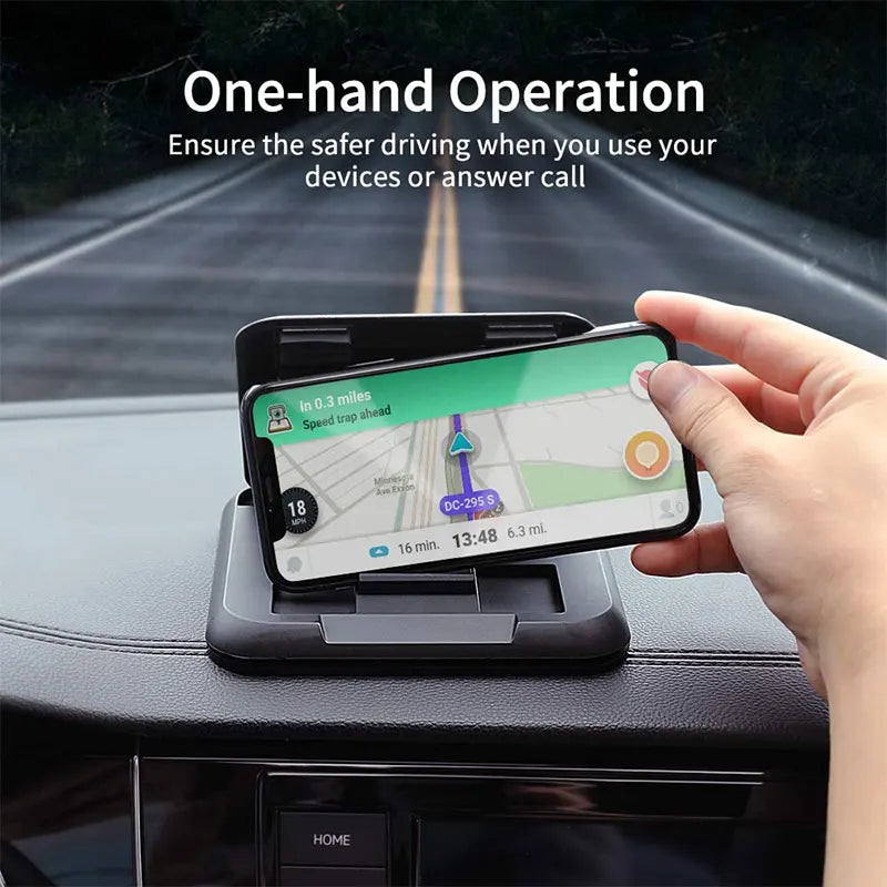 Universal Car Dashboard Phone Holder – Adjustable Clip Mount Car Phone Mount Qme
