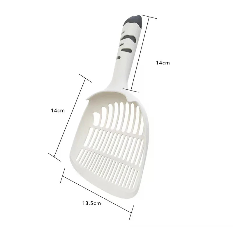 Cat Litter Scoop with Self-Standing Base – ABS Plastic, 4 Colors Cat Litter Scoop Qme