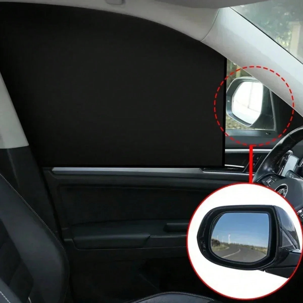 Magnetic Car Side Window Sunshade Curtain – UV Protection Car Window Sunshade Qme