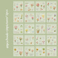 Vintage Pre-Cut Food & Floral Sticker Book – Junk Journal Decorative Sticker Book Qme B