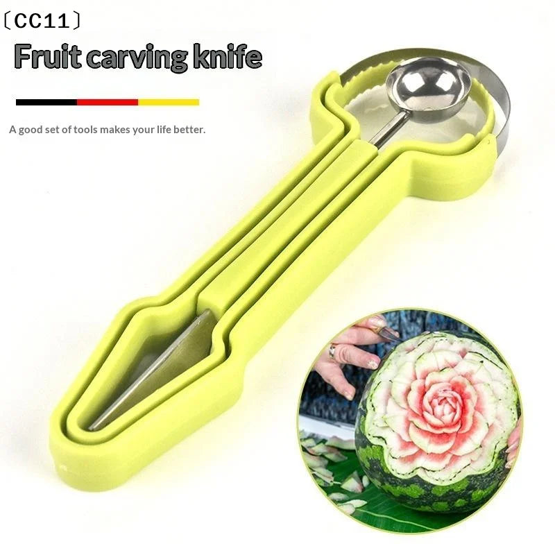 4-in-1 Fruit Knife Baller Scooper & Meat Extractor Tool Fruit Prep Tool Qme