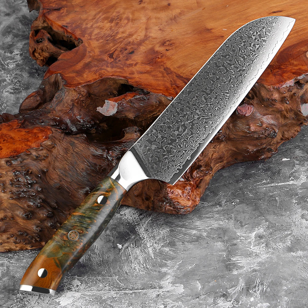 XITUO Damascus Kitchen Knife Set 1-6PCS – Santoku & Boning Kitchen Knife Set Qst