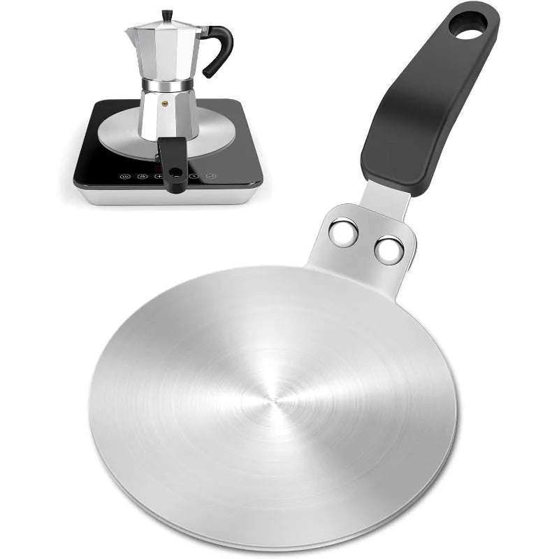 Stainless Steel Induction Heat Conduction Plate for Moka Pot Induction Adapter Plate Qme
