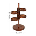 Rotating Wood Key Rack – Multi-Layer Space-Saving Organizer Key Rack Organizer Qme 2