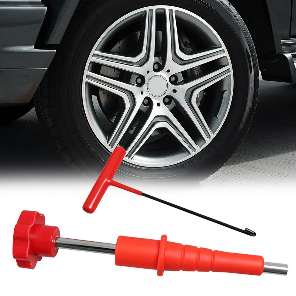 3-Piece Alloy Tire Valve Stem Removal Tool Set | Non-Slip Tire Valve Tool Set Qme