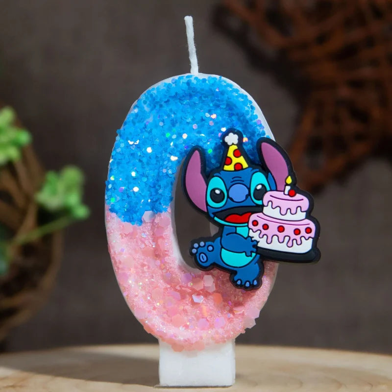 Glittery Digital Number Birthday Cake Candles – 10 Colors Birthday Cake Candles Qme