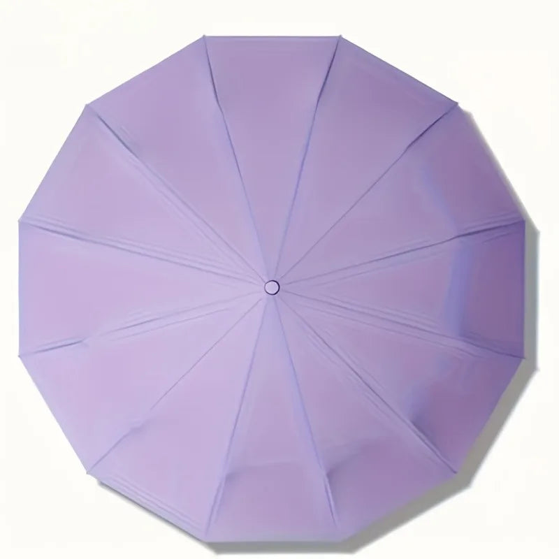 Fully Automatic 24-Bone Folding Umbrella – Sun & Rain Folding Umbrella Qst