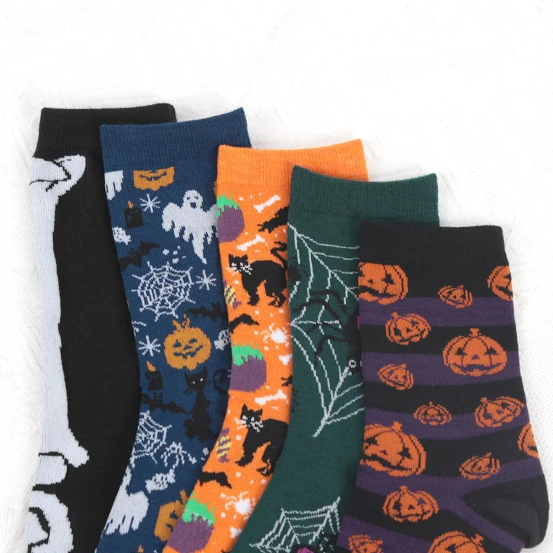 Anime Novelty Socks – Halloween Cosplay Hip Hop Women's Socks Novelty Print Socks Qme