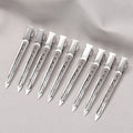Metal Hairdressing Sectioning Clips – Alloy Styling Clamps Hair Sectioning Clips Qme Silver 2PCS