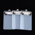 Transparent Clipboard with Hanging Hook | Portable Office & School Clipboard with Hook Qme 3Pcs 8x13.5CM