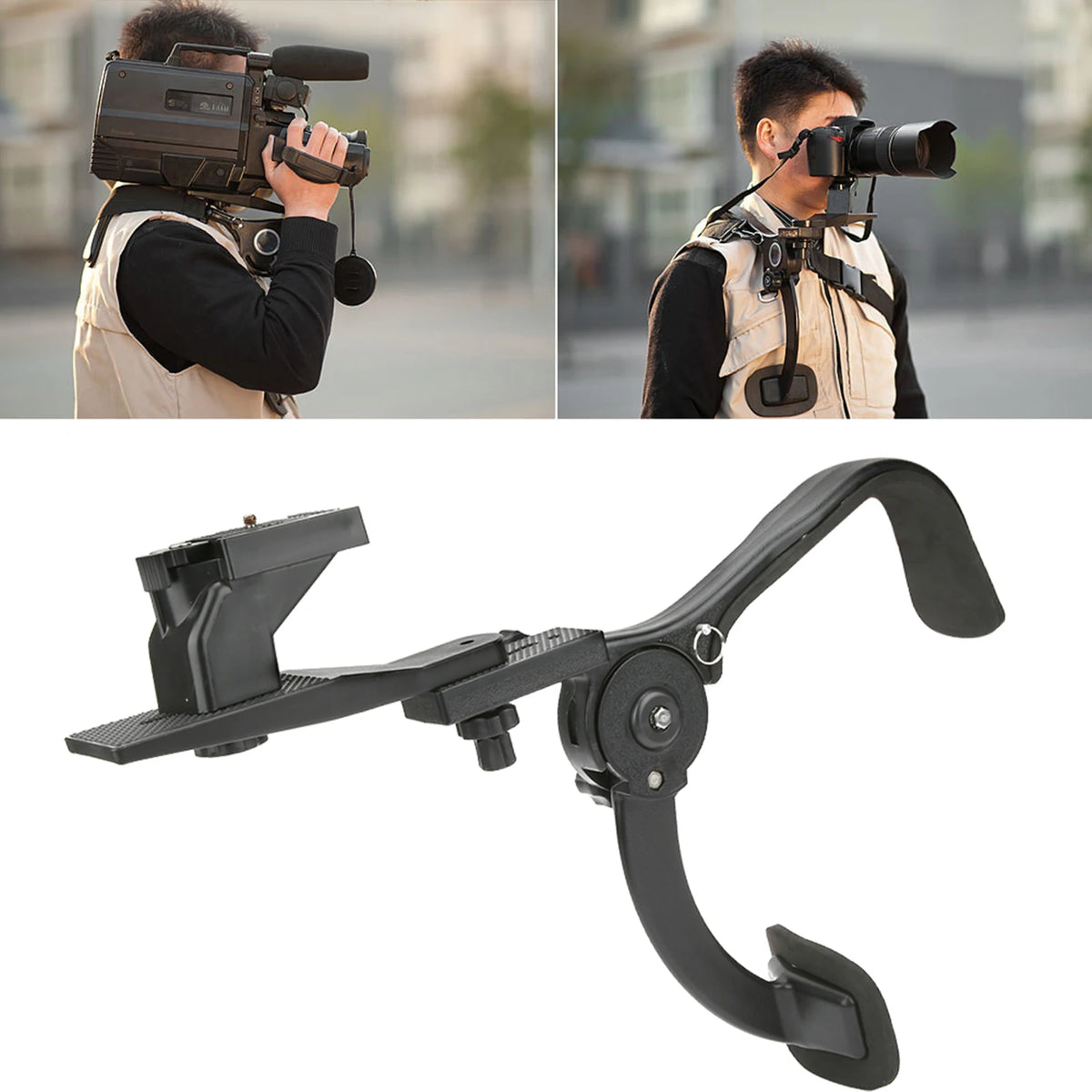 SR-500 DSLR Camera Shoulder Mount Rig & Stabilizer Support Camera Shoulder Rig Qst