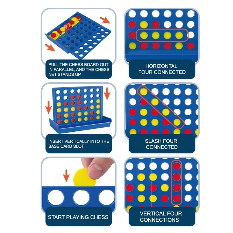 Four-in-a-Row Bingo Connect Board Game | Family Fun Family Board Game Qme