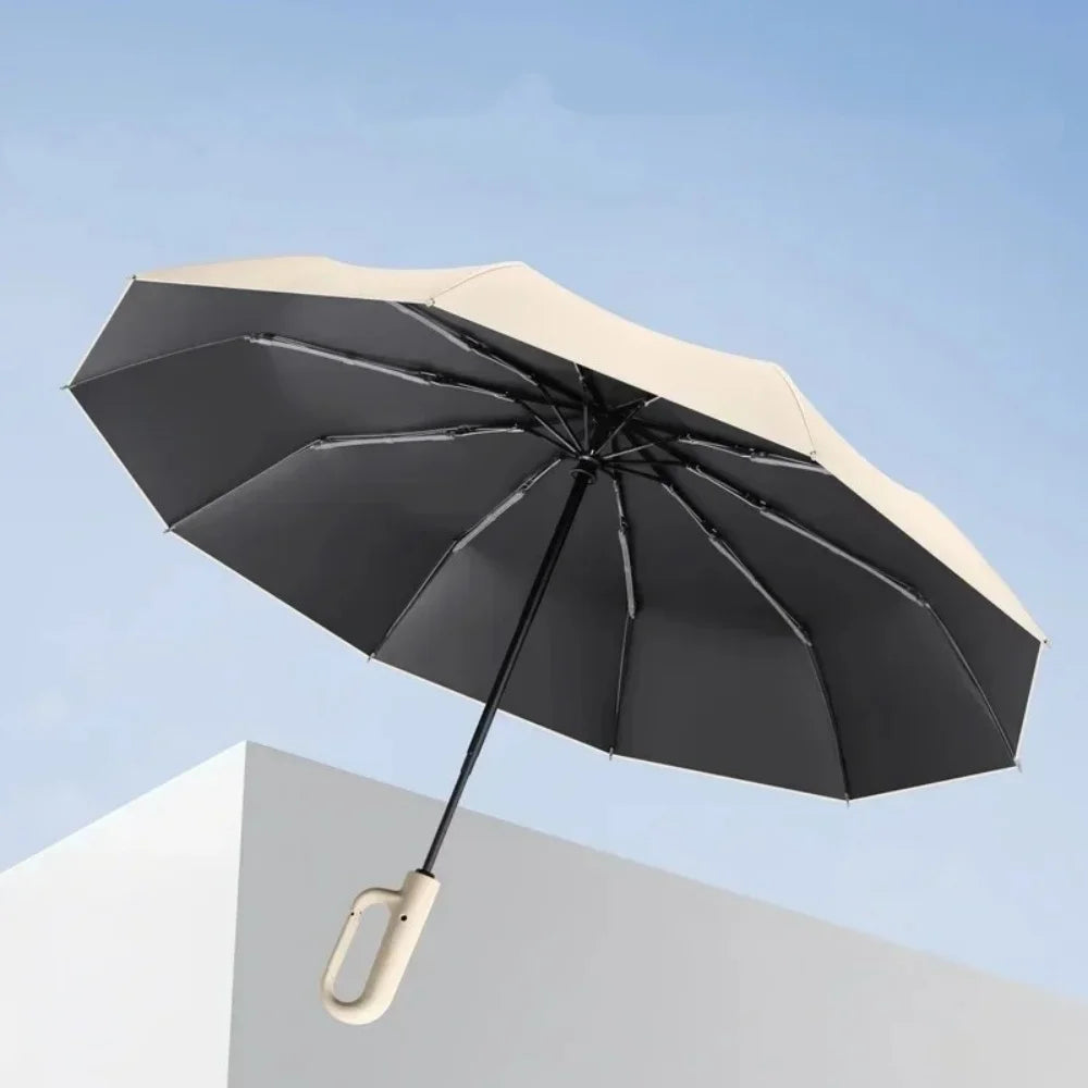 Extra Large Windproof Folding Umbrella – Ring Buckle Design Folding Umbrella Qme