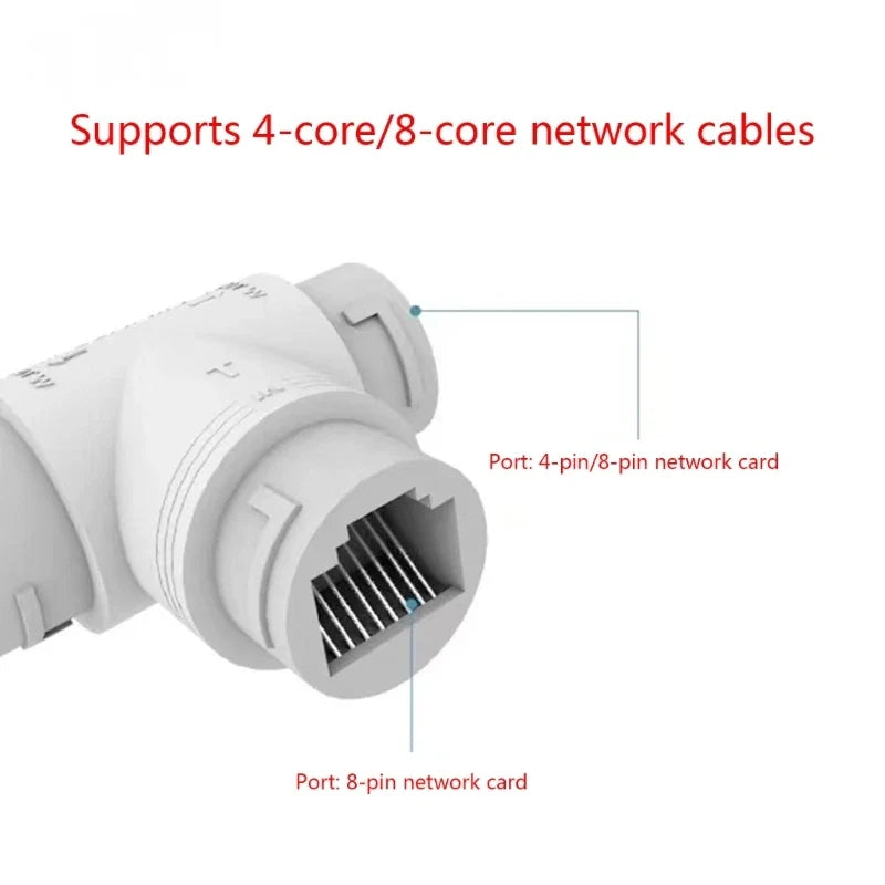 POE Splitter RJ45 Connector – Network Monitoring System (5 Pack) POE Network Splitter Qme