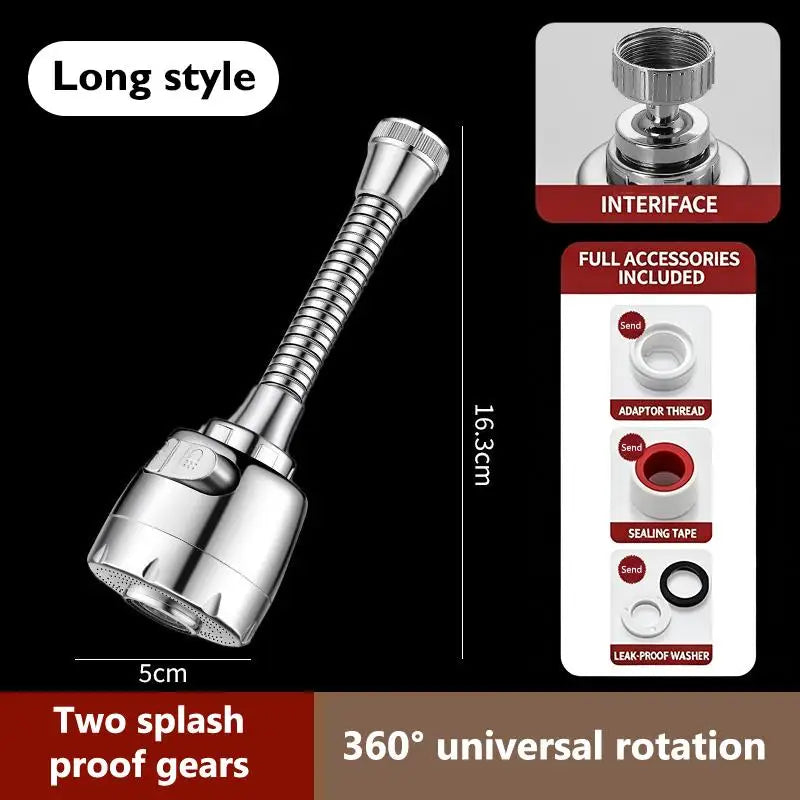 360° Rotating Tap Adapter – Anti-Splash Faucet Aerator Faucet Tap Adapter Qst A1