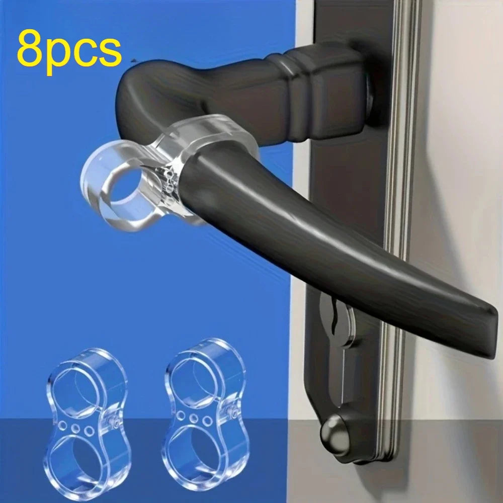 Transparent Silicone Door Handle Wall Bumper Protector 12pk Door Wall Protector Qme 8pcs