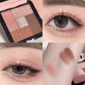 5-Color Eyeshadow & Blush Palette – Matte Highlight Makeup Eyeshadow Palette Qst Five color eye shado