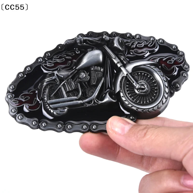 Men's Vintage Motorcycle Cowboy Alloy Belt Buckle CC55 Belt Buckle Qst
