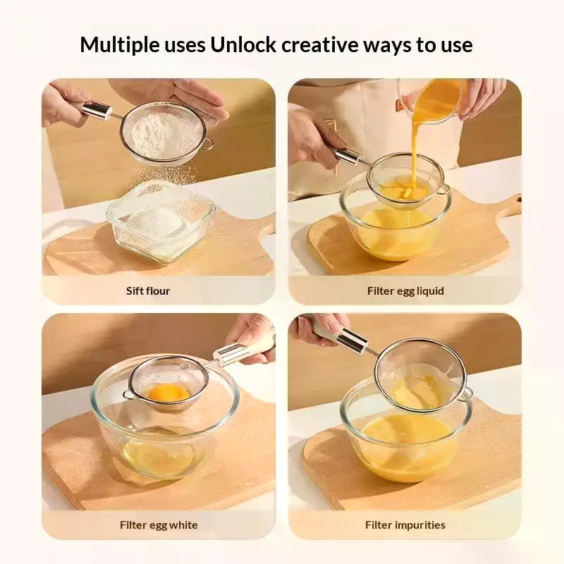 Stainless Steel Mesh Strainer Spoon – Juice, Milk & Sieve Mesh Strainer Spoon Qme