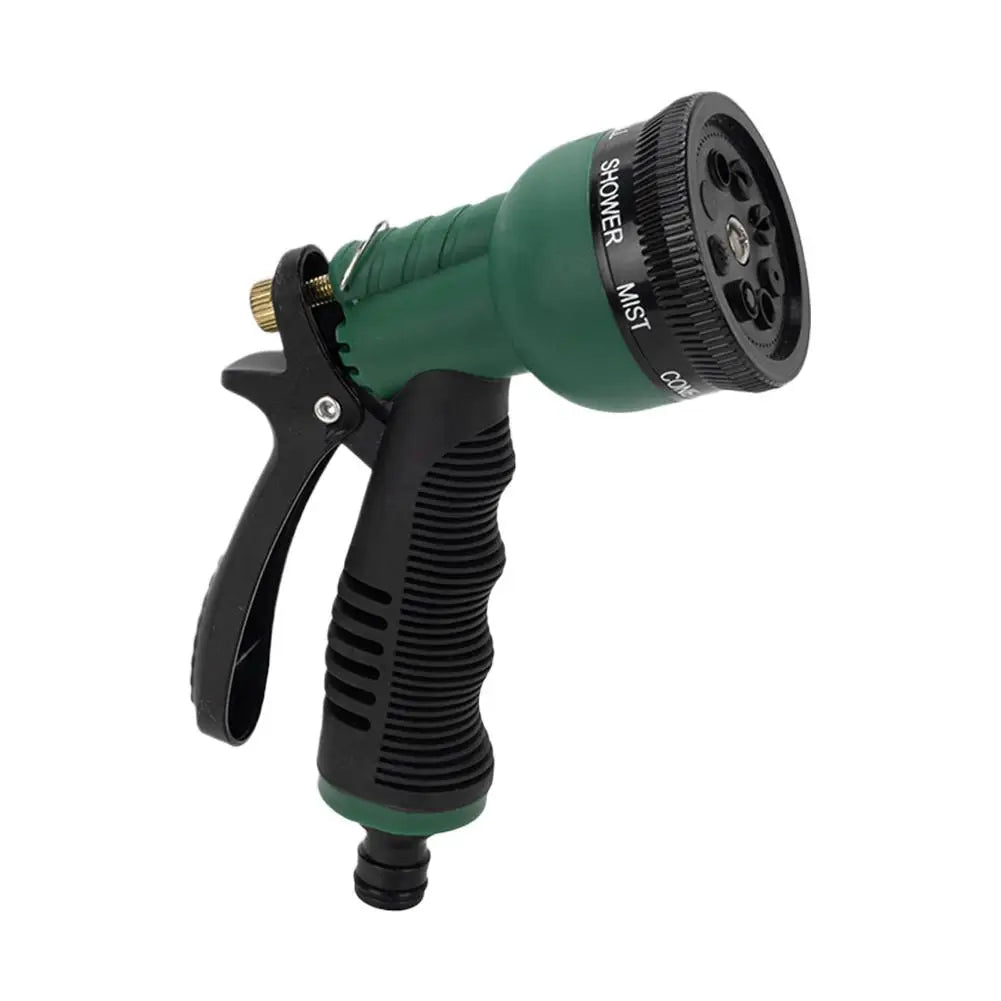 Adjustable Multi-Pattern Garden Hose Nozzle Sprayer Garden Hose Nozzle Qme Dark green