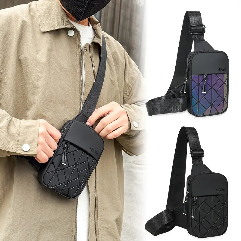 Rhombus Grid Crossbody Bag | Small PU Envelope Shoulder Bag Crossbody Shoulder Bag Qme